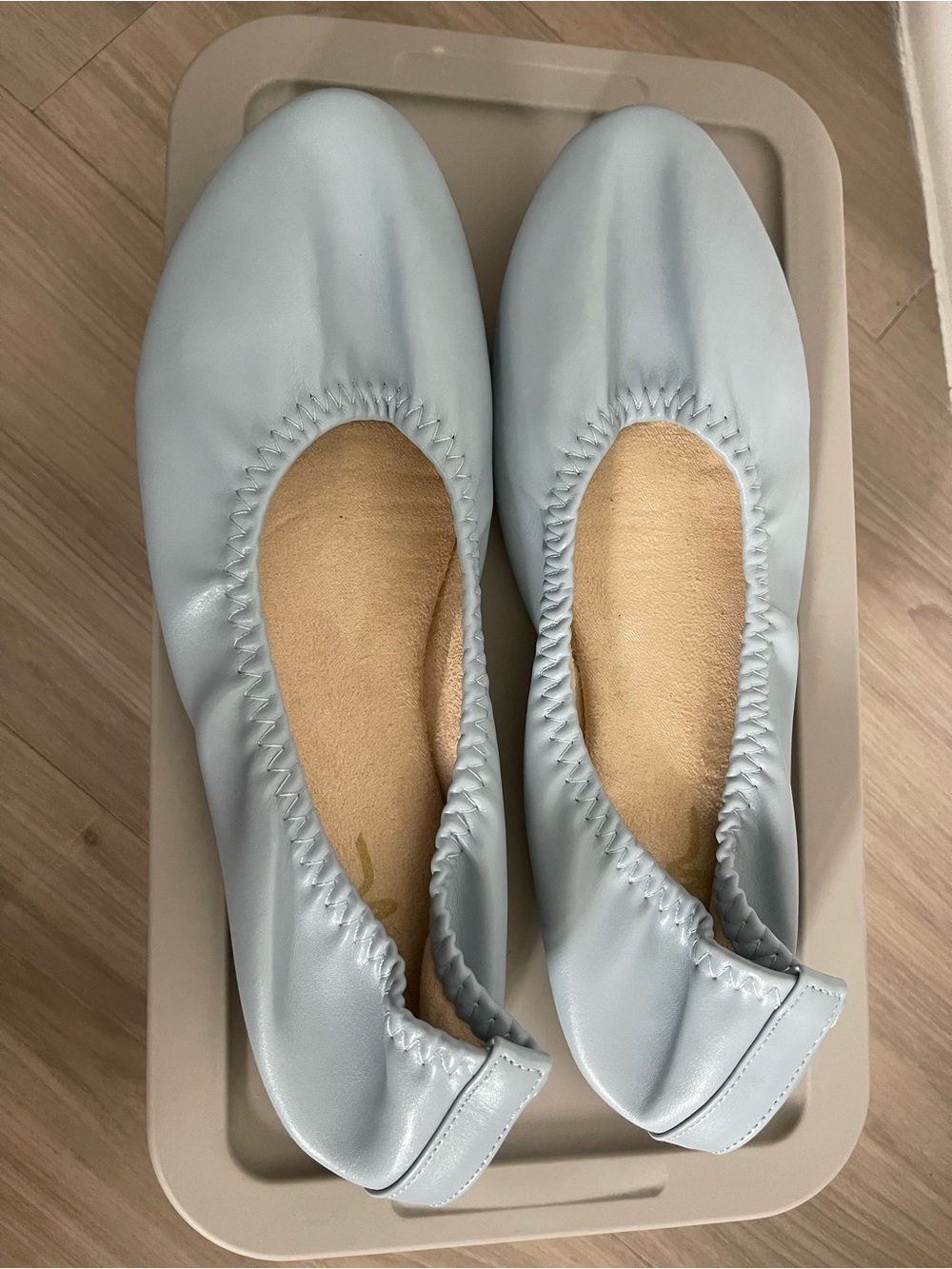 Dream Pairs Light Blue Ballet Flats-Size 10